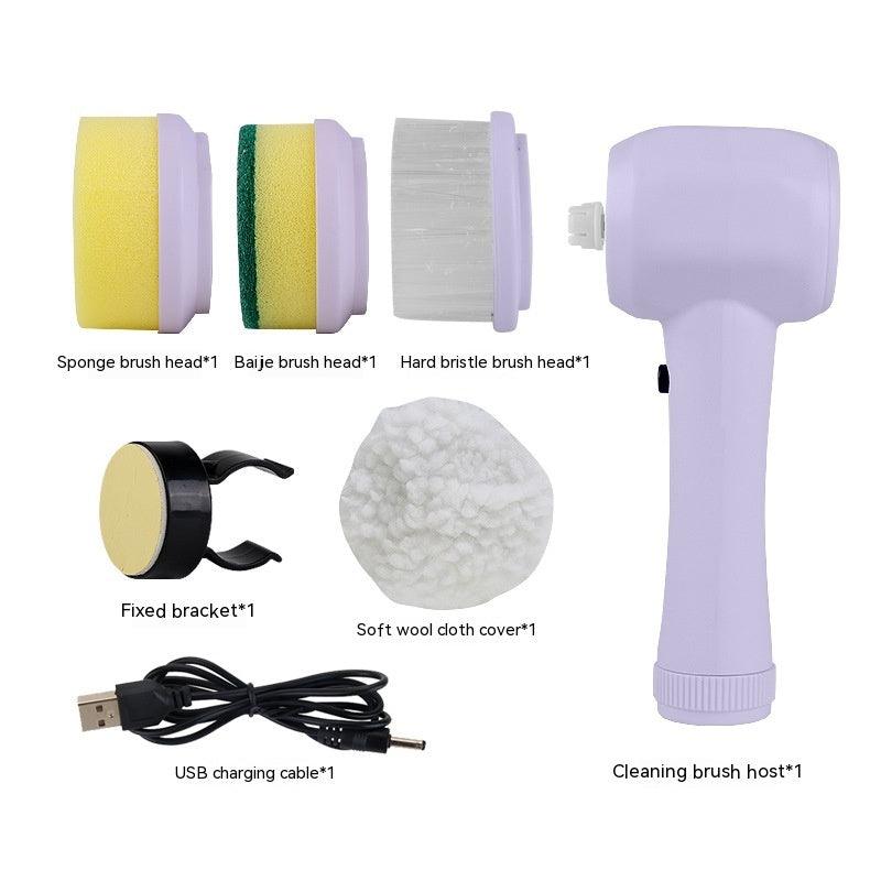 Electric Cleaning Brush 4 In 1 Spinning Scrubber