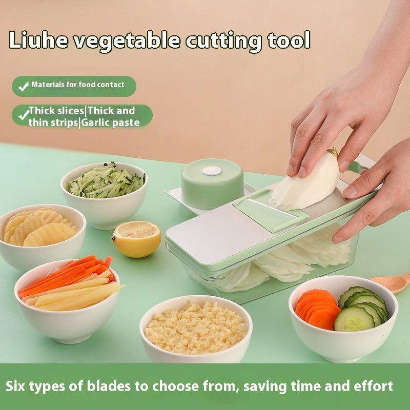 Kitchen Household Hand Guard Stainless Steel Multi-function Vegetable Chopper