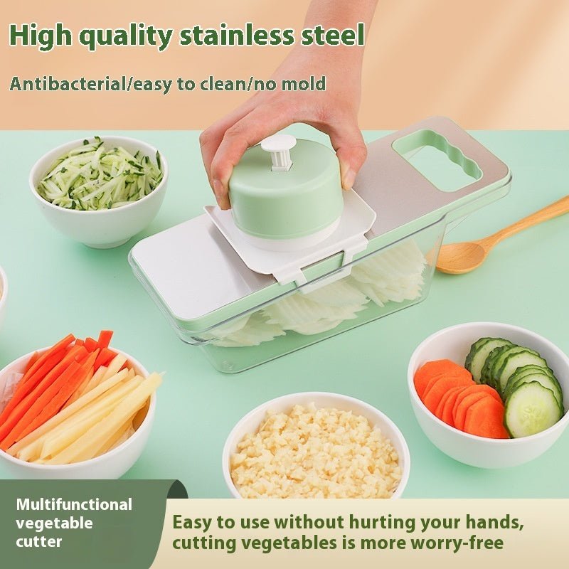 Kitchen Household Hand Guard Stainless Steel Multi-function Vegetable Chopper