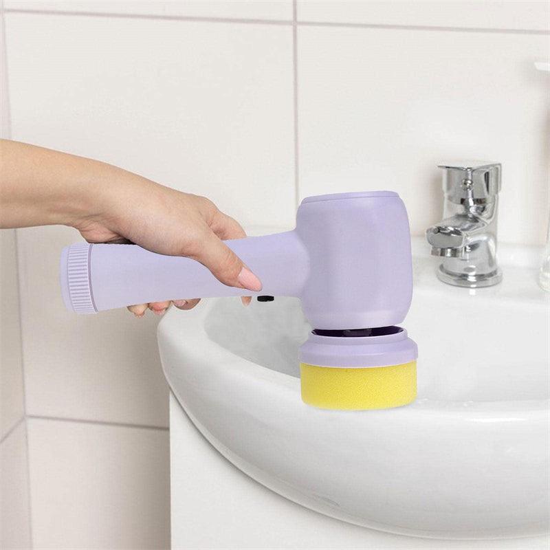 Electric Cleaning Brush 4 In 1 Spinning Scrubber